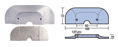 Anodo a Piastra Serie Mercruiser Alpha One e Alpha II GEN